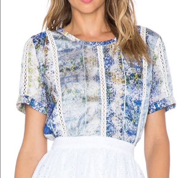 Tularosa | Seraphina Top in Blue Multi